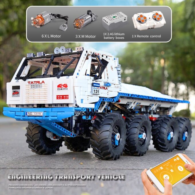 Mould King 13144 TA-TRAL 8WD RC Off-road Truck - 3647 PCS - Image 6