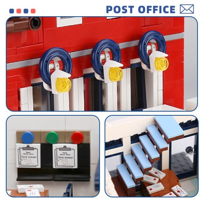 Mould King 11001 The MOC Christmas Post Office Set - Image 5