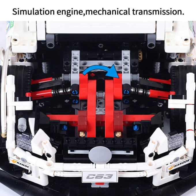 MouldKing 13075 1:8 AMG C63 DTM Racing Car - 2270pcs - Image 3