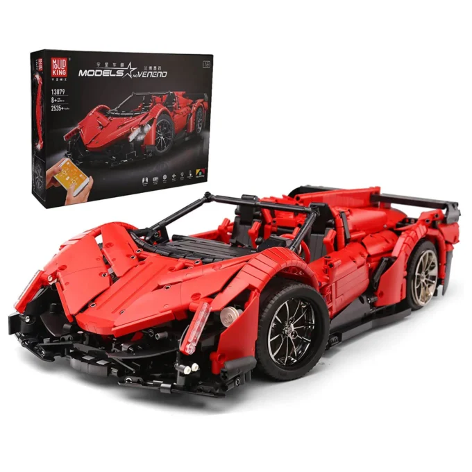 Mould King 13079 1:8 Scale Lamb Veneno Super Car - 2535 PCS