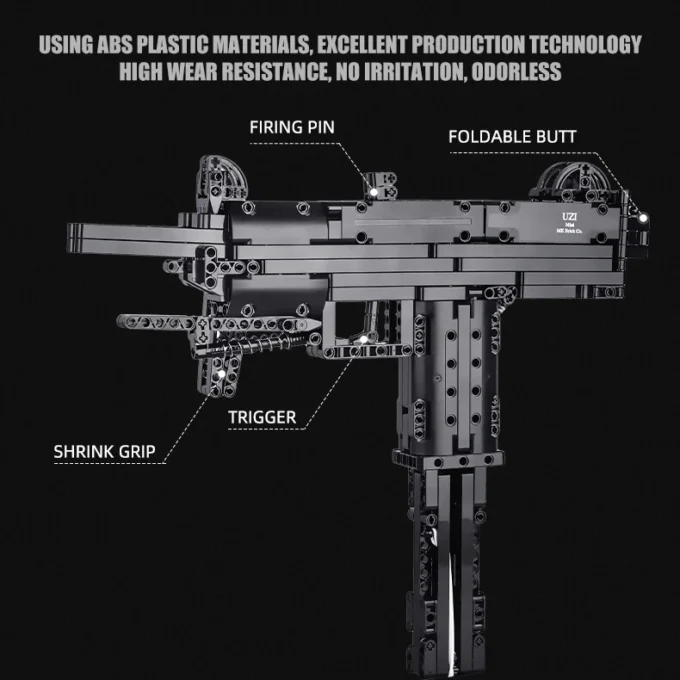 Mould King 14006 Mini Uzi Automatic Gun - 796 PCS - Image 7