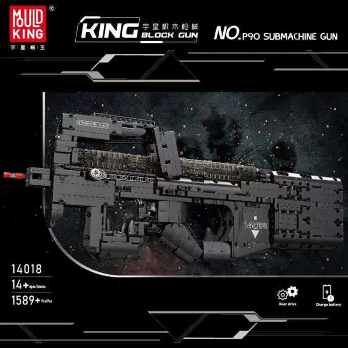 Mould King 14018 P90 Submachine Gun - 1589 PCS - Image 2