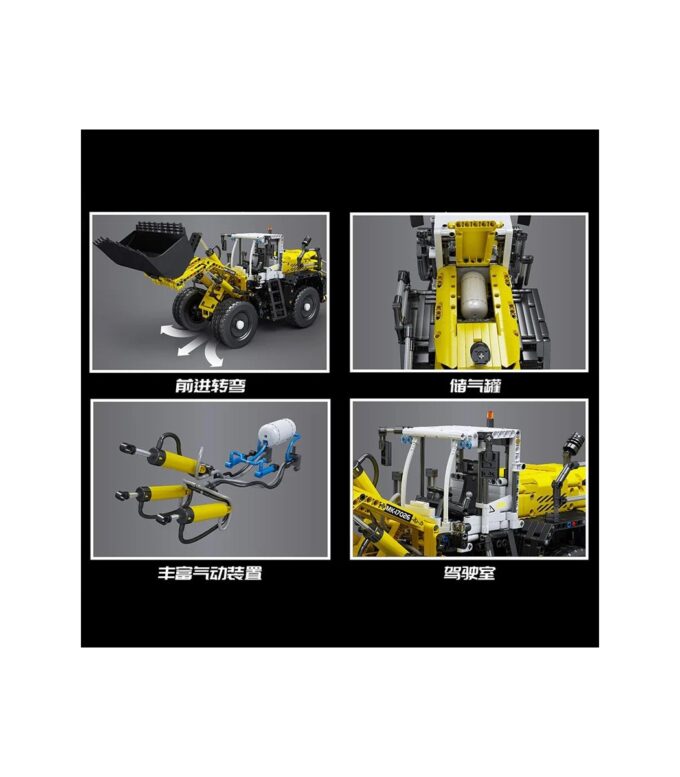 Mould King 17026 Pneumatic Construction Wheel Loader - 1803 PCS - Image 5