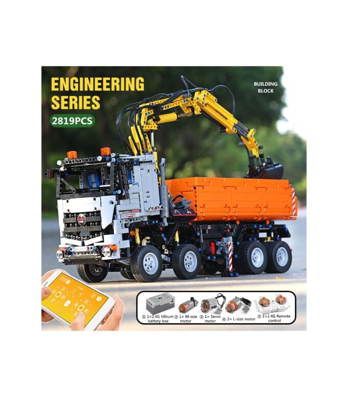 Mould King 19007 2-in-1 RC Excavator & Dump Truck - 2819 PCS - Image 2