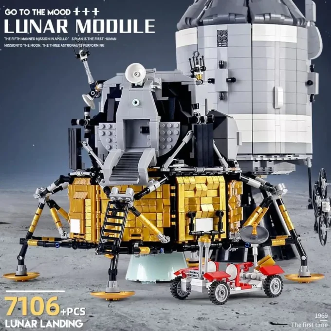 Mould King 21006 APOLLO 11 Spacecraft - 7106 PCS - Image 4