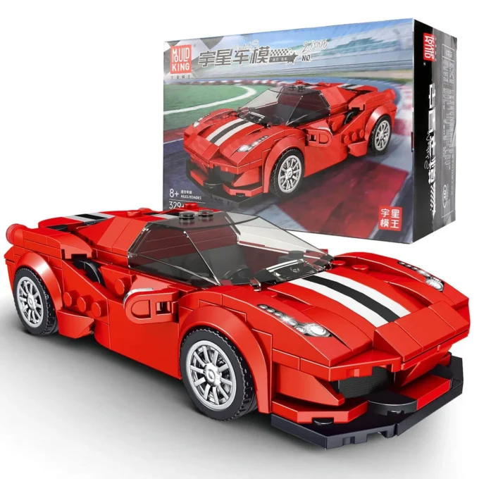 Mould King 27006 The 488 GTB Mini Sports Car - 329 PCS