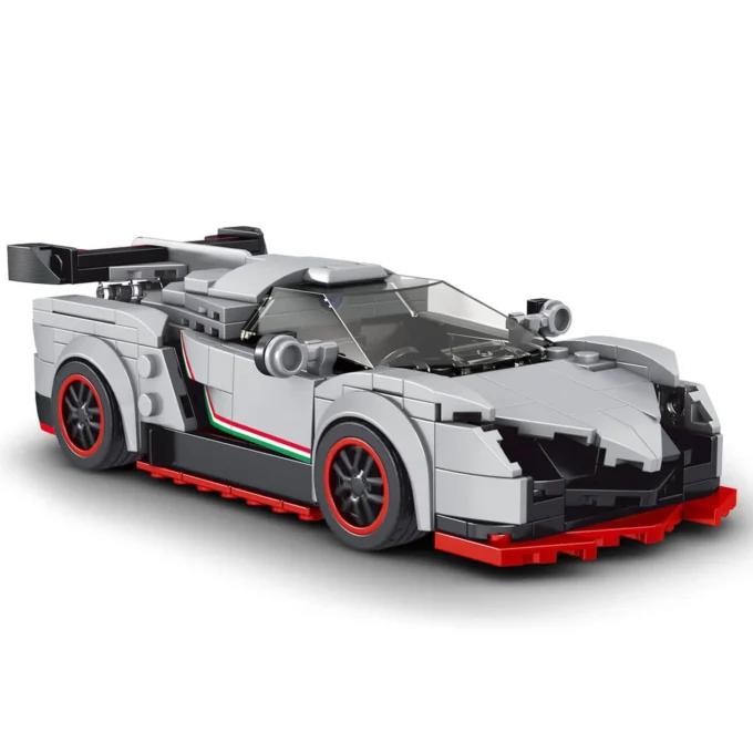 Mould King 27007 The Veneno Mini Sports Car - 398 PCS - Image 4