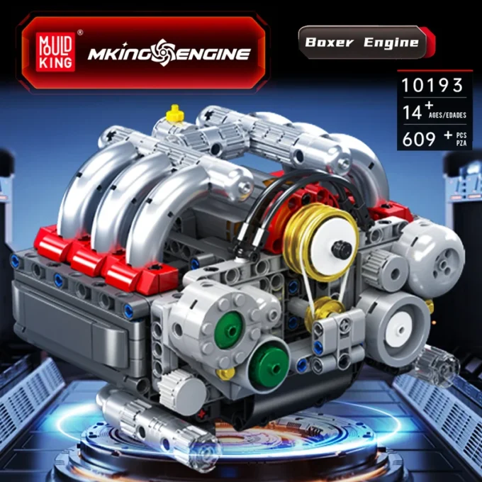 Mould King 10193 Flat-6 Engine Model Building Set - 609 Pcs - Image 3