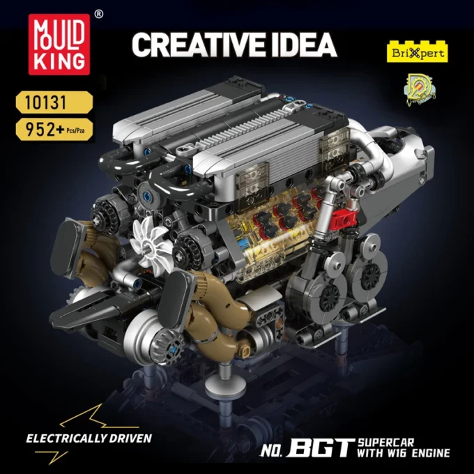 Mould King 10131 BGT Motorised W16 Engine Building Set - 952 pcs - Image 2