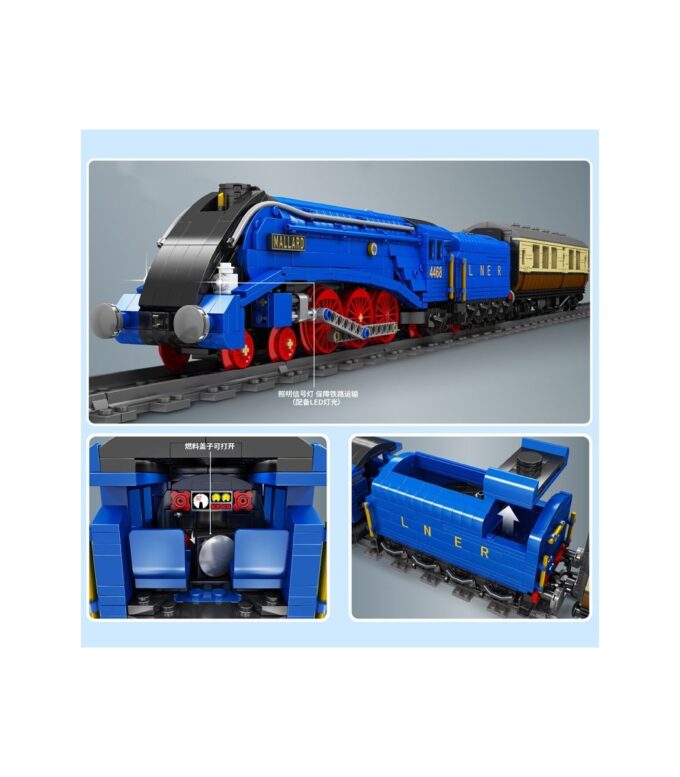 Mould King 12006 Pacifics Mallard Railways Train - 2139 PCS - Image 4