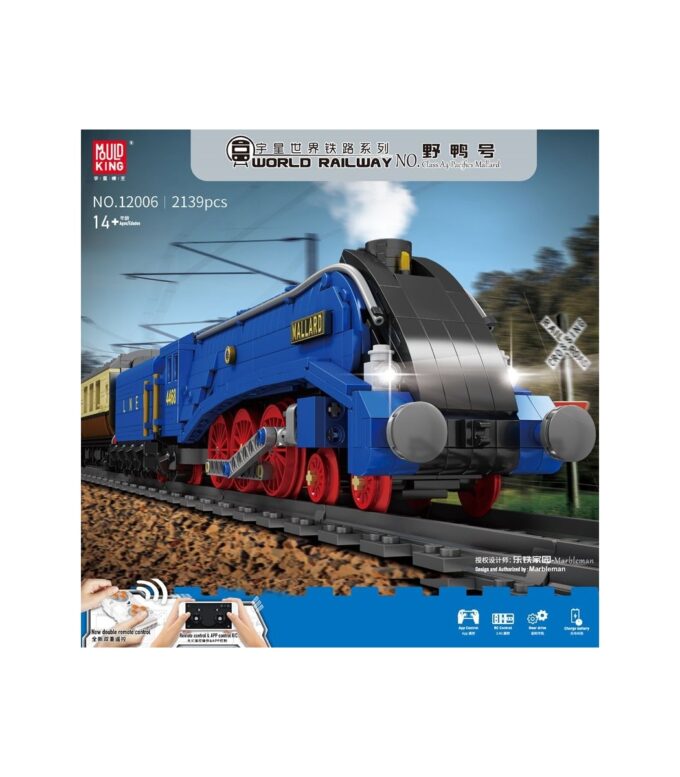 Mould King 12006 Pacifics Mallard Railways Train - 2139 PCS - Image 5