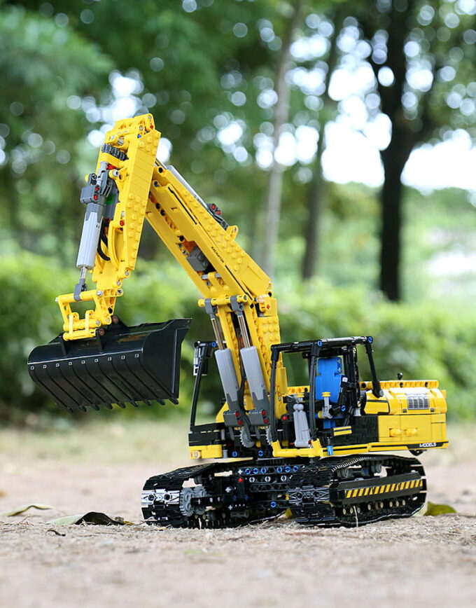 Mould King 13112 Mechanical Digger Motorized Excavator - 1830 PCS - Image 14