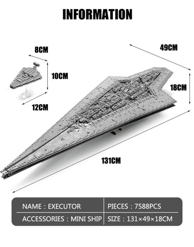 Mould King 13134 Executor Class Star Dreadnought - 7588 PCS - Image 12