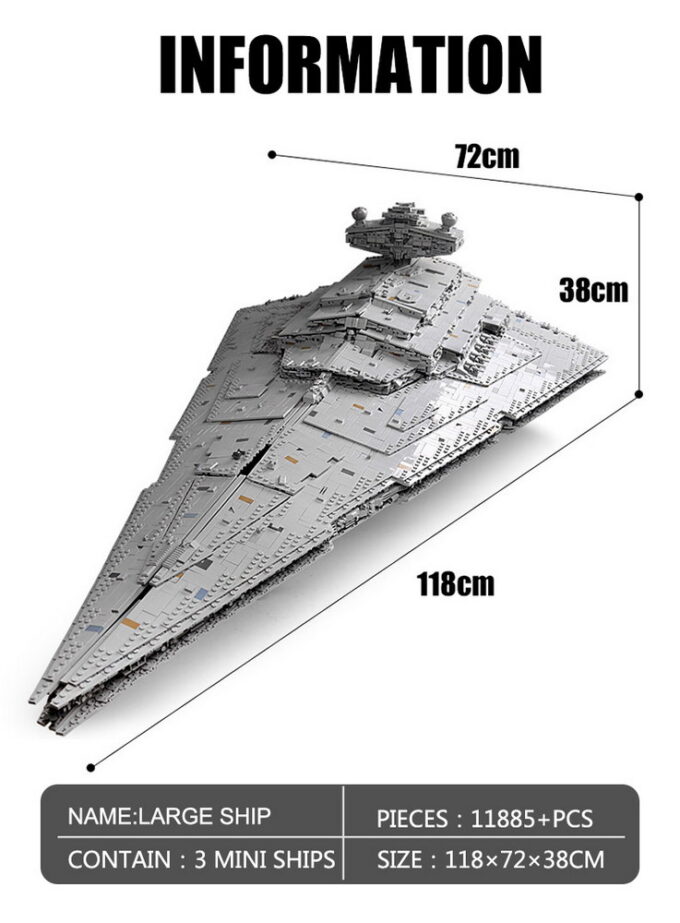 Mould King 13135 MONARCH Imperial Star Destroyer - 11885 PCS - Image 12