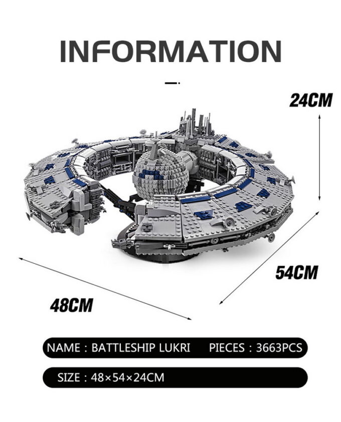 Mould King 21008 Lucrehulk-Class Battleship Droid Control Ship - 3663 PCS - Image 11